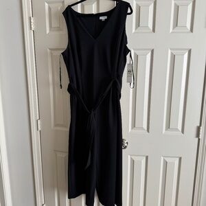 Calvin Klein Black Sleeveless Jumpsuit NWT 18W